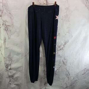 Sundry Sweatpants Womens 2 Medium Blue Joggers Star High Rise Skinny